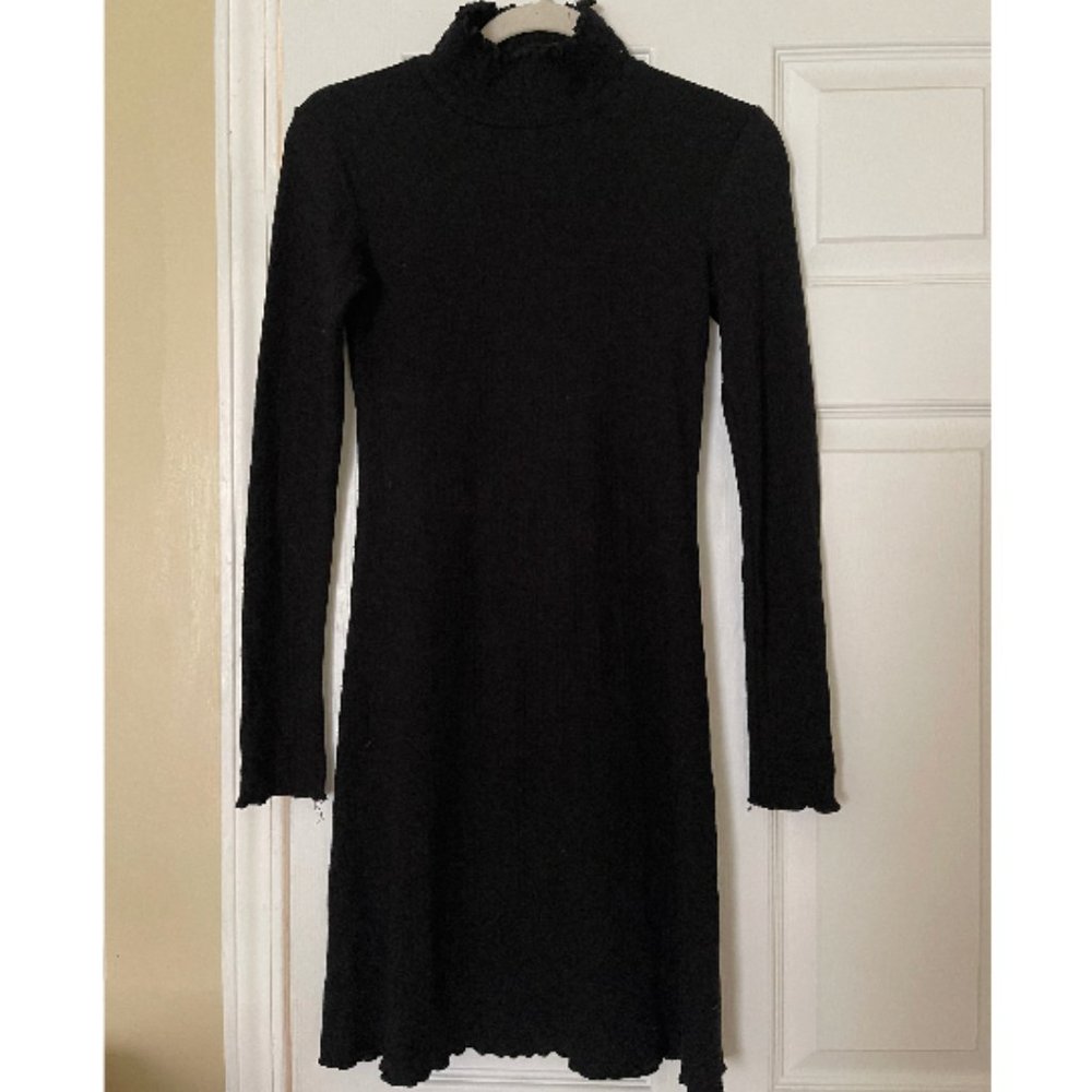 XS Black Turtleneck Dress